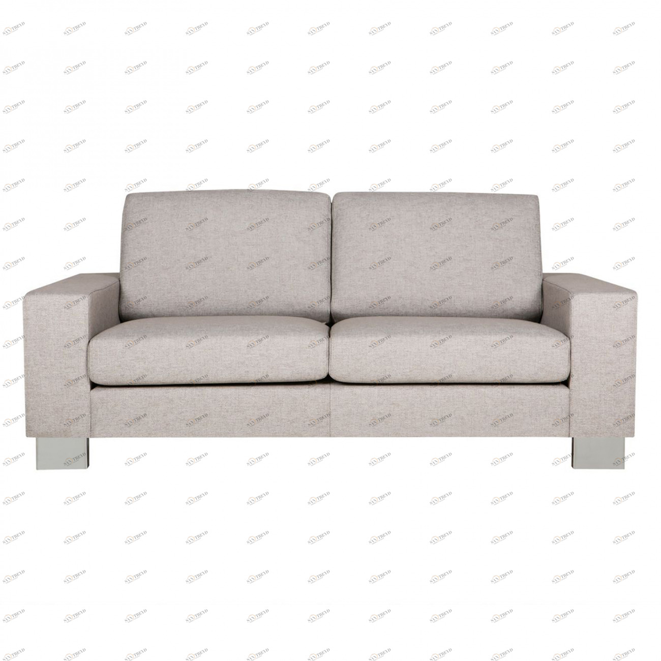 Диван Quattro двухместный прямой светло-серый SITS QUATTRO 192291 Серый