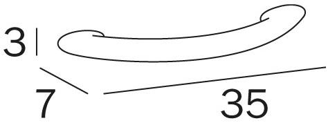 INDA® Фиксированная ручка для ванной Ego A13950 - Вид №2