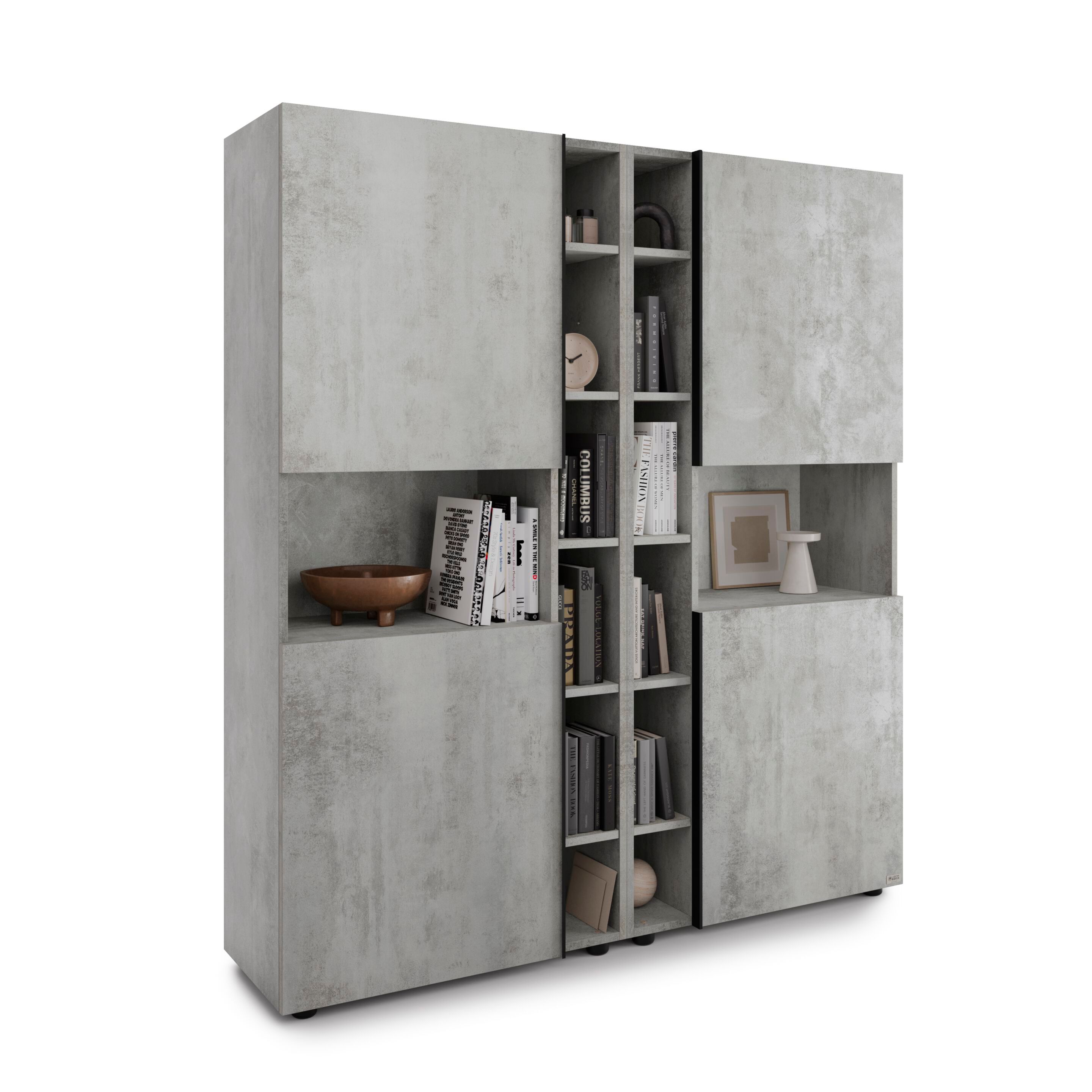 Настенный книжный шкаф из меламинированного материала Mobili Fiver ROMINA ARCH-00138664 - Вид №13