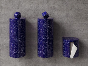 Держатель для туалетной бумаги, туалетная щетка и мусорное ведро