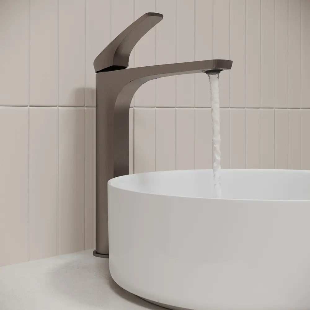 89392201 Смеситель для раковины Iddis Lahta LAHGM01i01 однорычажный на столешницу цвет графит матовый STLM-1569428 - Вид №1