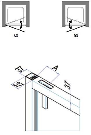 Samo Прямоугольная душевая кабина с распашной дверцей Eccelsa sun-id-1382966 - Вид №2