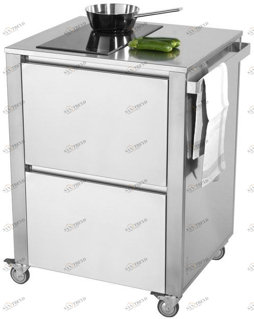 JOKODOMUS Отдельностоящий кухонный модуль из нержавеющей стали для варочной панели Cun sun-id-1354856