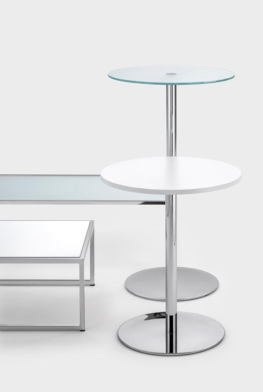 Viganò Круглый высокий стол из металла и стекла Apollo sun-id-1408928 - Вид №2