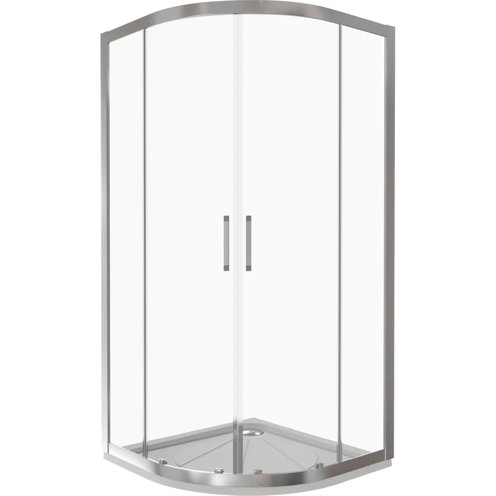 Душевая ширма Latte R-80-C-WE 1/4 круга 80x80 см хромированный профиль прозрачное стекло распашной 82866135 STLM-2114880 Santreyd Без серии