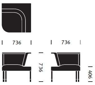 Herman Miller Угловое кресло с подлокотниками Public office landscape sun-id-1394438 - Вид №4