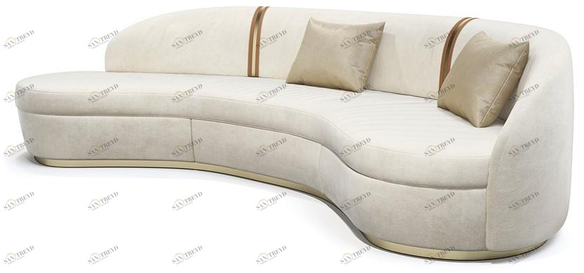 Capital Collection Изогнутый диван из ткани sun-id-1471090