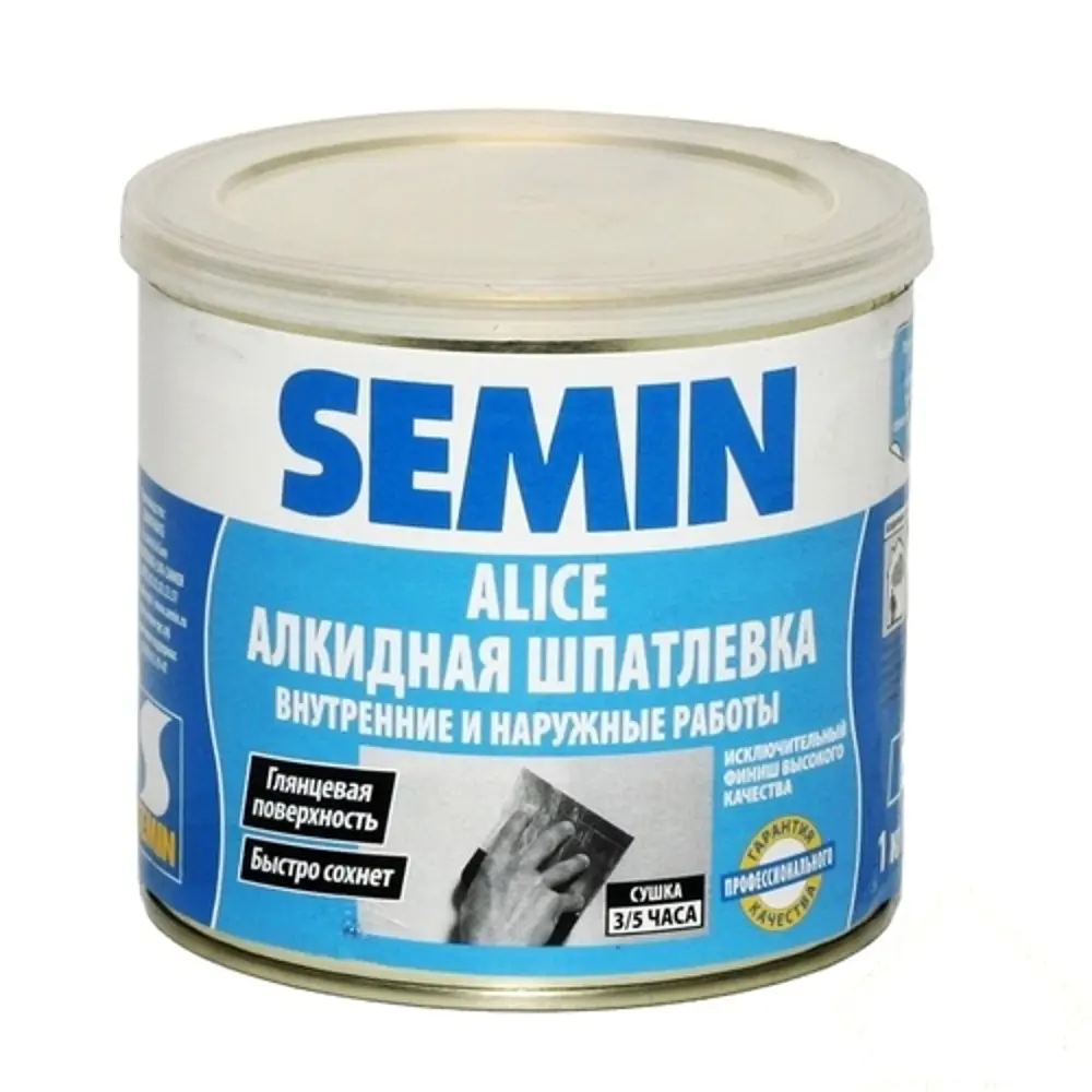 Шпаклёвка алкидная Semin Alice для дерева 1 кг 10043645 STLM-2171242 Santreyd 