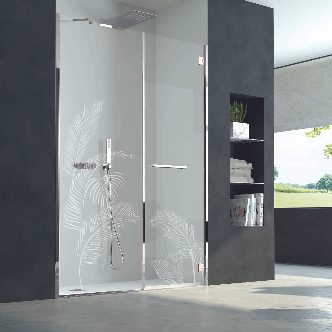 Алюминиевая и стеклянная нишевая душевая кабина с распашной дверью CSA Box Doccia София ARCH-00101209 - Вид №1