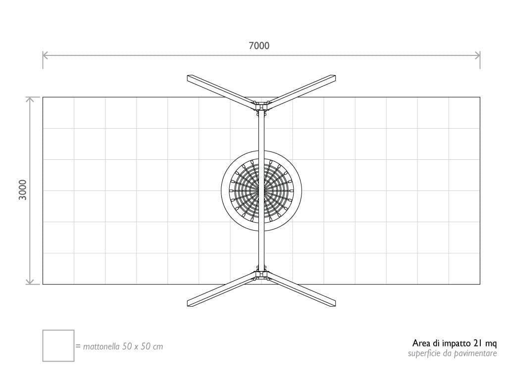Переработанные пластиковые качели EUROCOMITALIA ALTALENA CESTO ARCH-00130325 - Вид №3