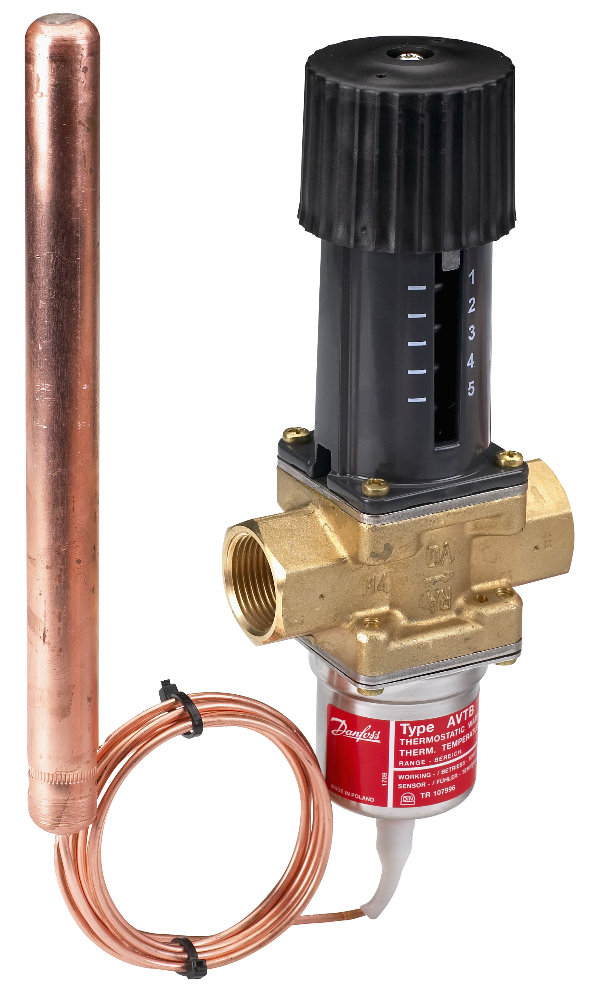Danfoss Регулятор температуры AVTB AVTB PN16 25 /5,5/30-100/2,3M/н.р. 003N5143  - Вид №13
