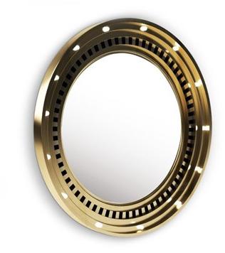 Porustudio Латунное зеркало со встроенной подсветкой sun-id-1445297 - Вид №1