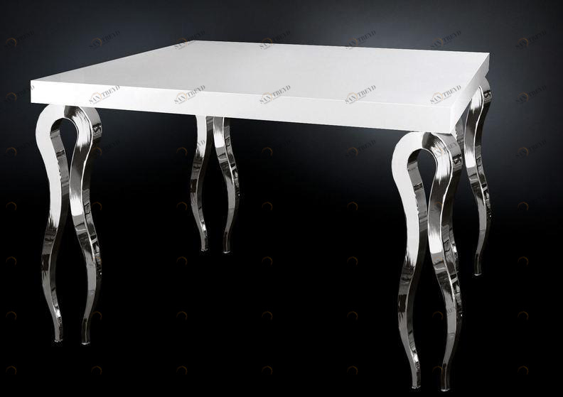 VGnewtrend Стол высокий квадратный в мдф Silhouette sun-id-1454469