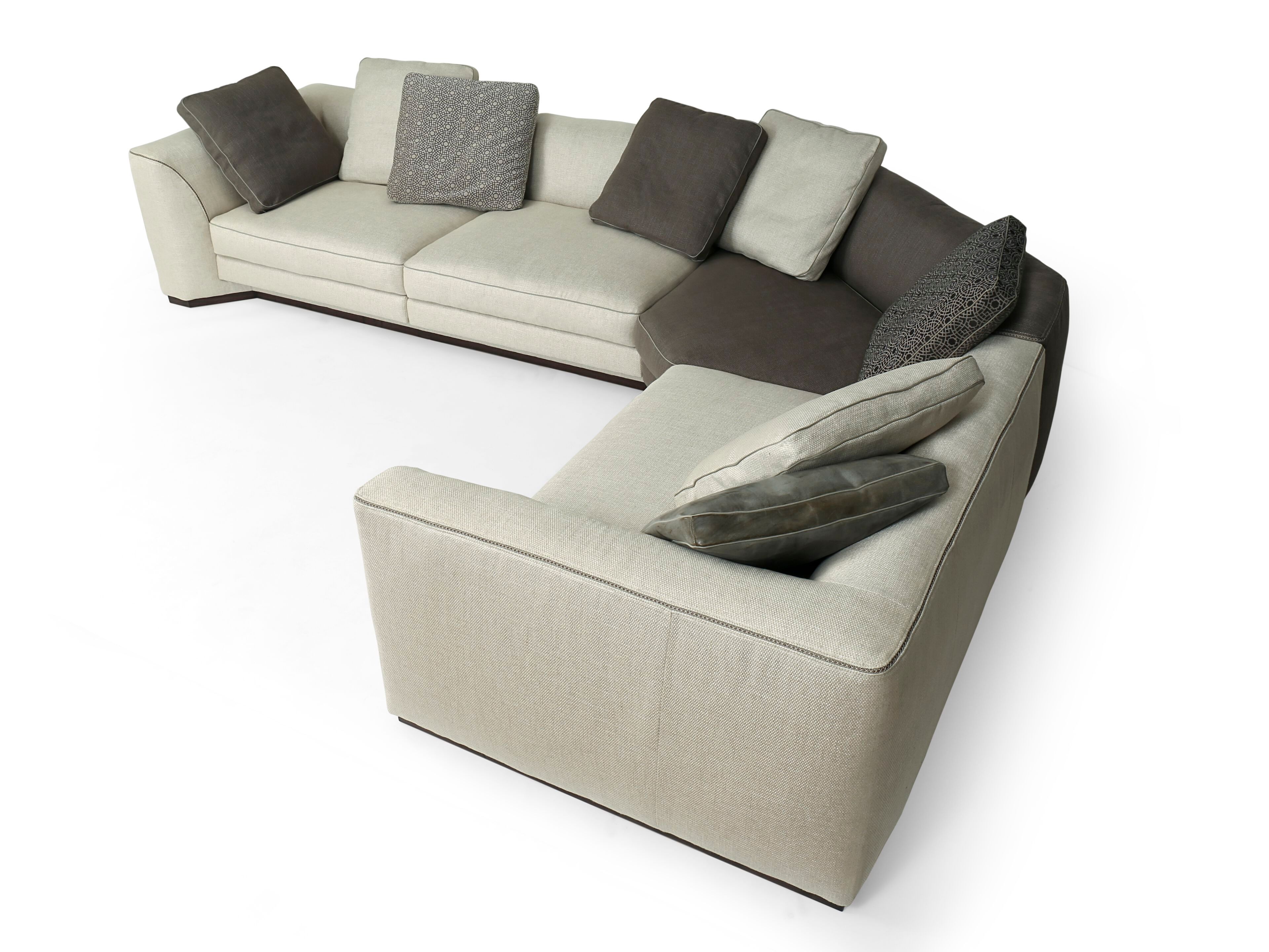 Угловой диван из ткани Borzalino Franklin ARCH-00083609 - Вид №2