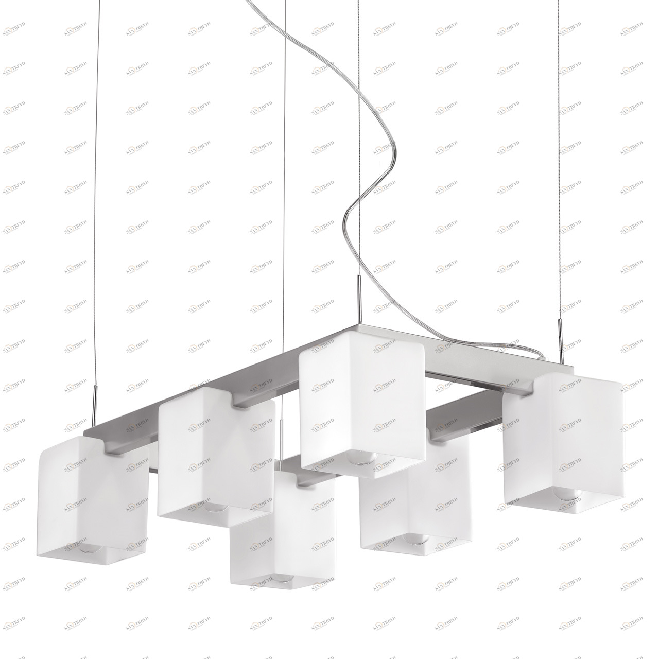 Подвесная люстра Lightstar Qubica 805060 LIGHTSTAR ДИЗАЙНЕРСКИЕ, QUBICA 056091 Белый 