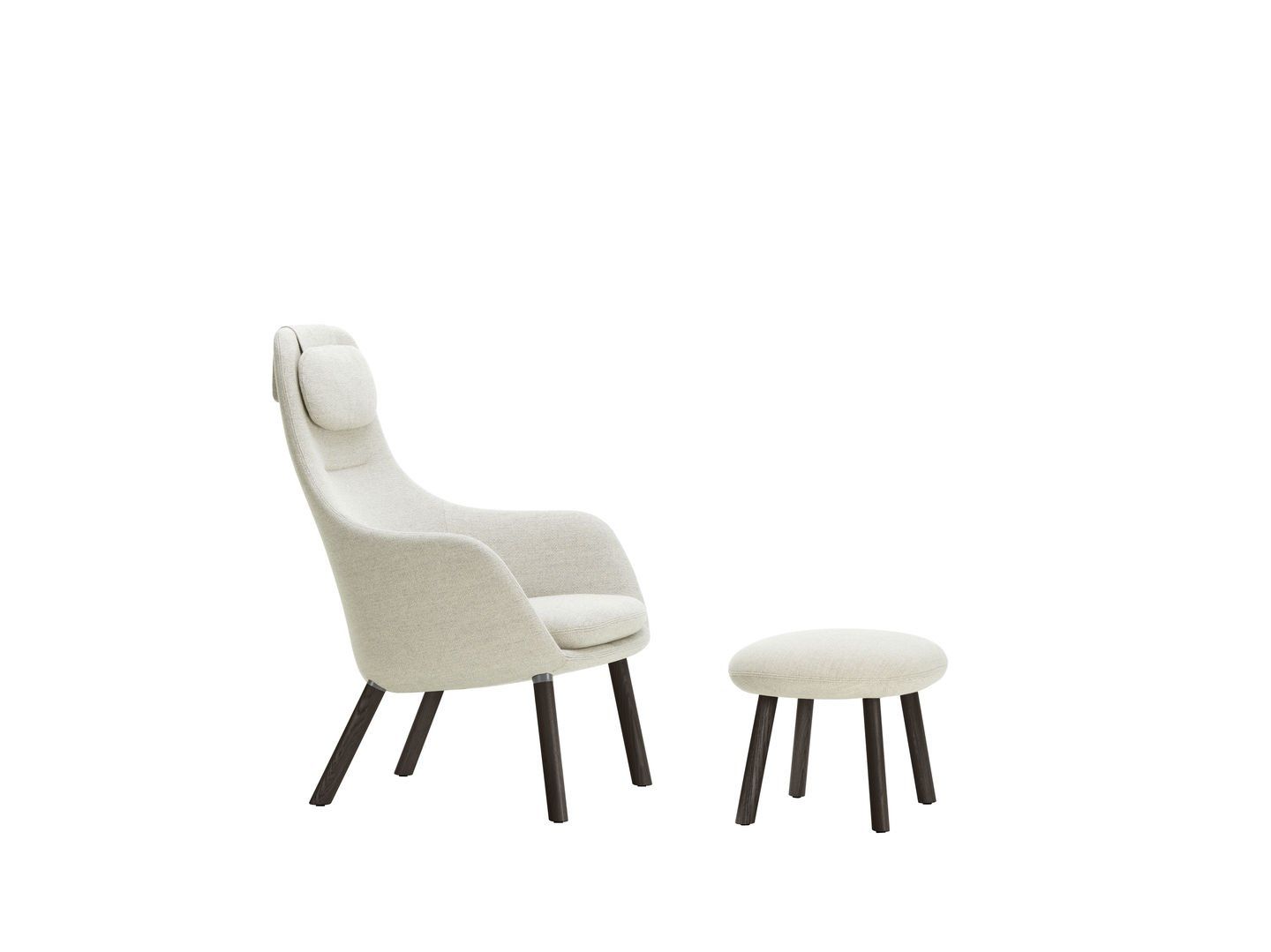 Тканевое кресло с подголовником VITRA HAL Lounge ARCH-00081015 - Вид №105