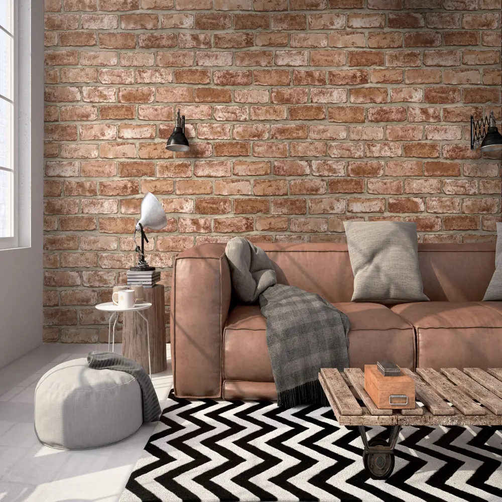 Обои флизелиновые Euro Decor Лофт коричневые 1.06 м 1093-14 18595313 STLM-2049602 - Вид №5