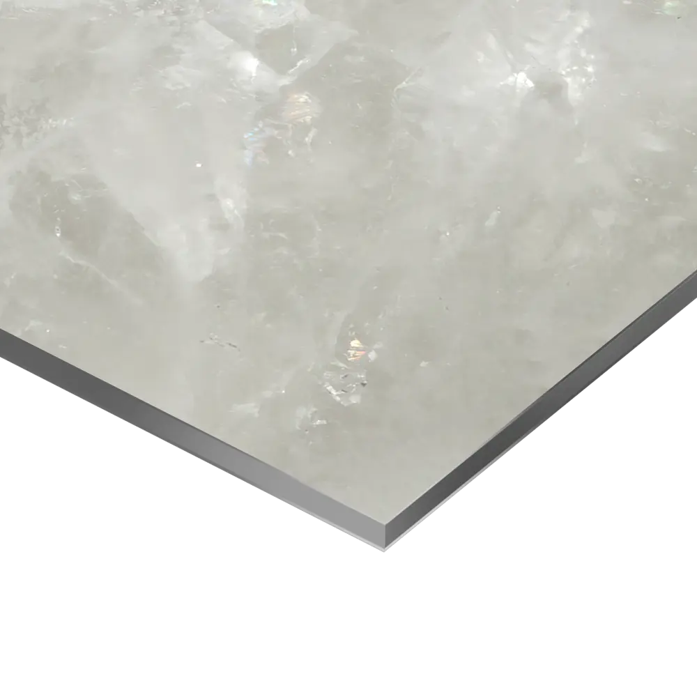 Стеновая панель Alumoart Agat Crystal White 56.1.1 240x60x0.4 см алюминий цвет белый 89379586 STLM-2038509  - Вид №1