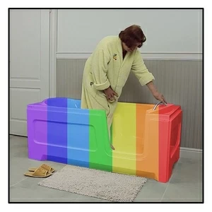 Ванна с дверцей Akcjum Relax 150-80-RH-RAL лежачая правосторонняя цветная