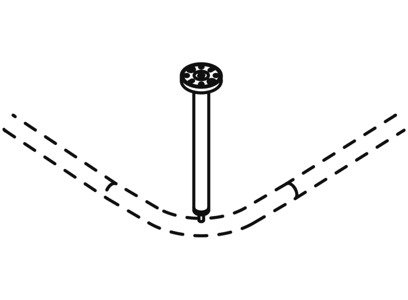 900.34.00S60 Потолочный подвес, специальные длины HEWI System 900 - Вид №12