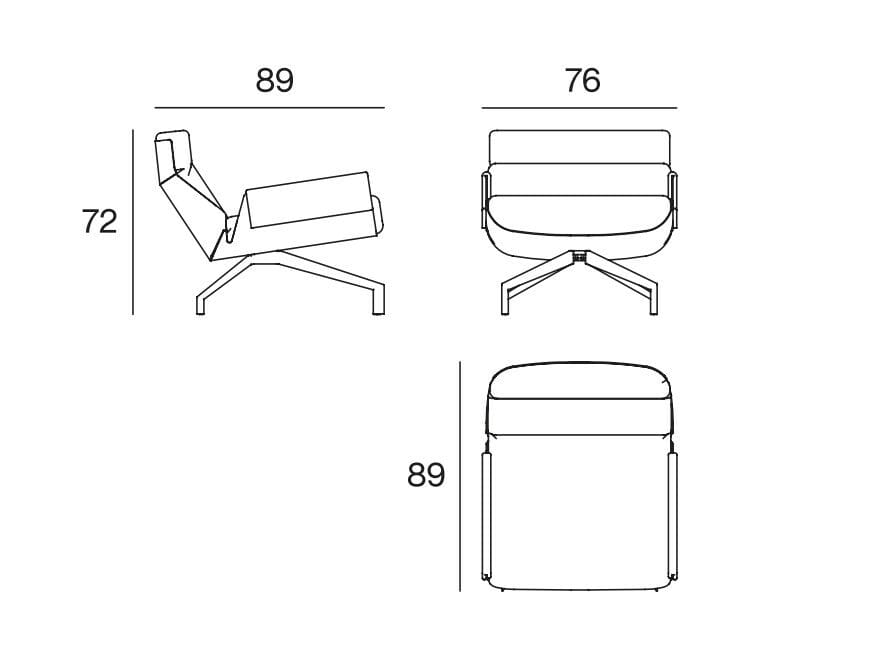 Кожаное кресло на насесте Henge CLUB 57 ARCH-00030280 - Вид №4