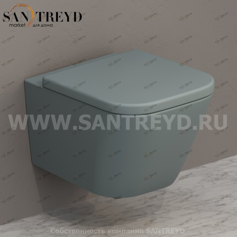 STS07BL Подвесной унитаз настенный Синий Ceramica Globo STONE Италия