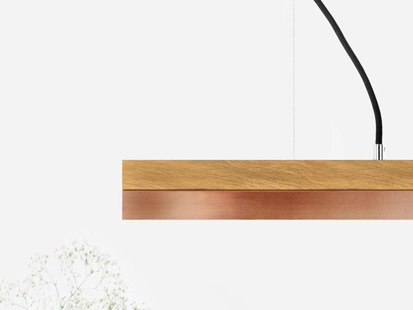 GANTlights Светодиодный подвесной светильник из дуба и меди C sun-id-1382457 - Вид №2
