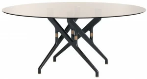 Potocco Стол из дерева и стекла Torso 837/t4