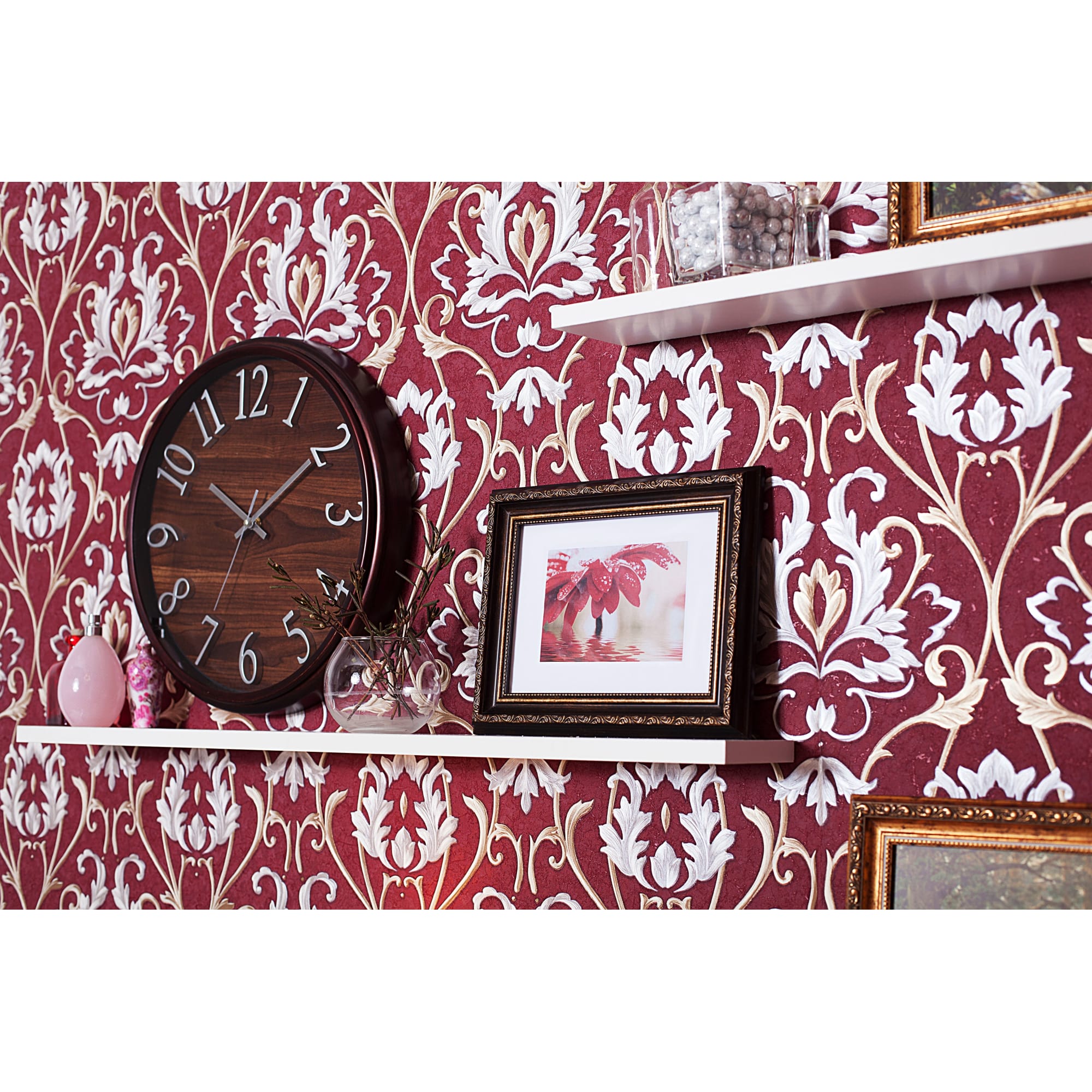 18869011 Часы настенные "Темное дерево" диаметр 36 см Santreyd  - Вид №1