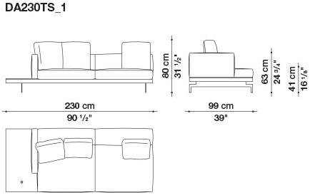 B&B Italia 3-х местный тканевый диван Dock sun-id-1376507 - Вид №122