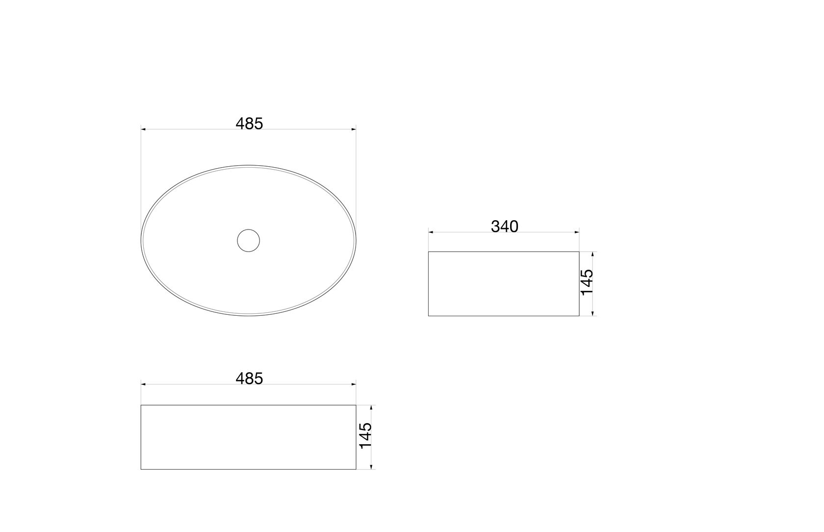 Раковина чаша SL-1075 SANTILINE  - Вид №1