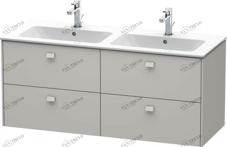 BR410600707 Brioso Тумбочка подвесная Бетонно-серый матовый декор Duravit