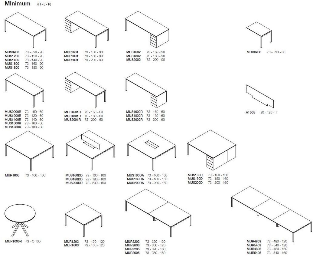 Ultom Прямоугольный стол из ламината Minimum sun-id-1406517 - Вид №4