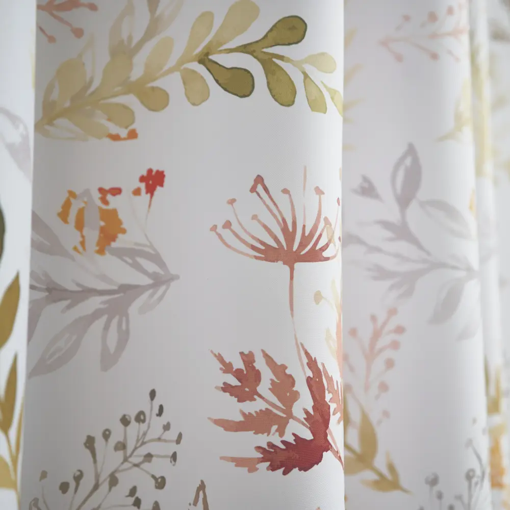 Штора на ленте для кухни Листья 135x180 см цвет коричневый WITERRA STLM-2201738 - Вид №3