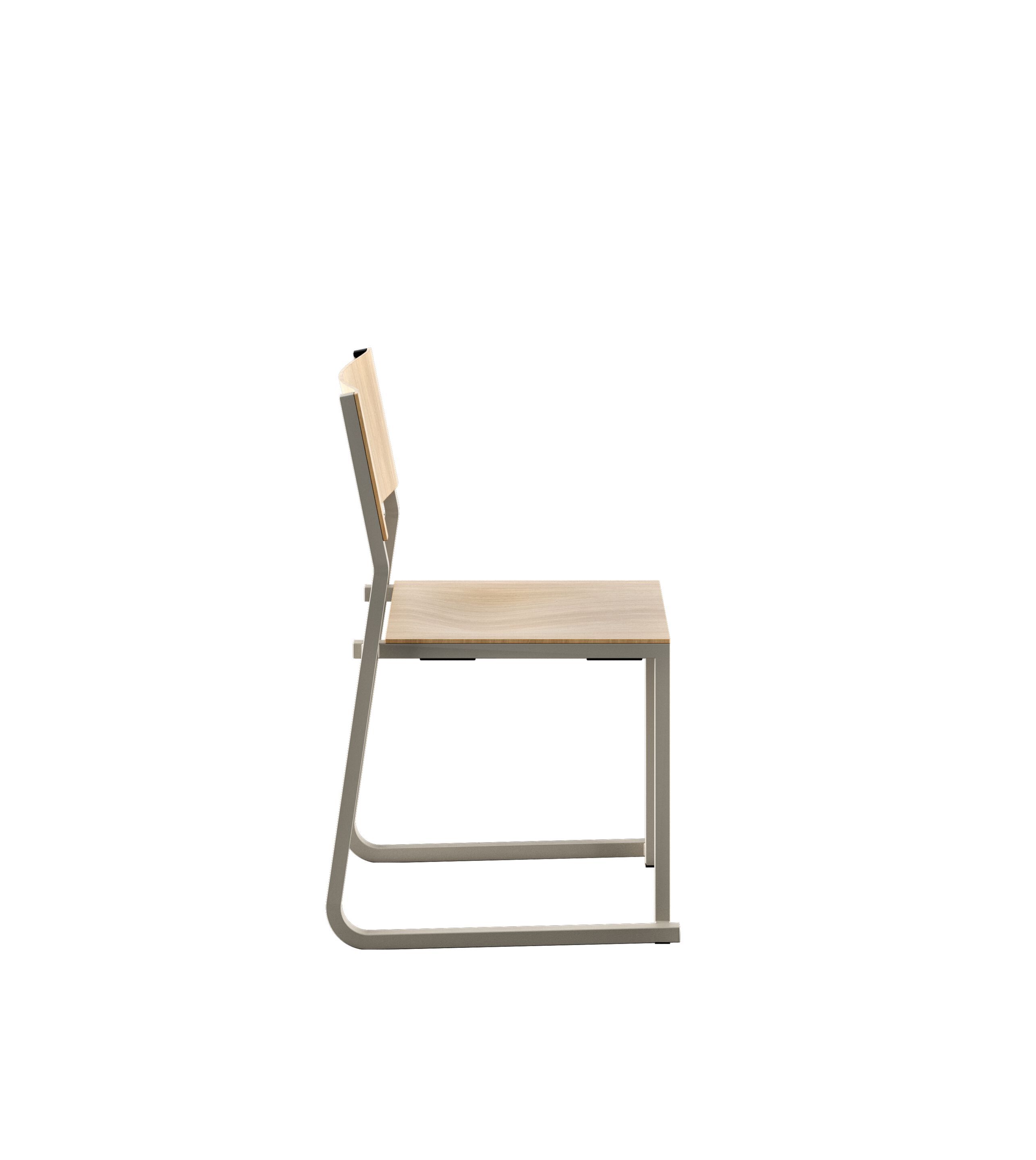 Штабелируемый стул из алюминия и дерева Infiniti GT01 ARCH-00129040 - Вид №7