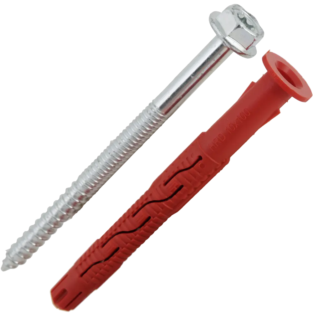 Дюбель фасадный Hilti HRD-H 10x100 мм нейлон/оцинкованная сталь цвет красный 20 шт. 82656584 STLM-2159657  - Вид №1
