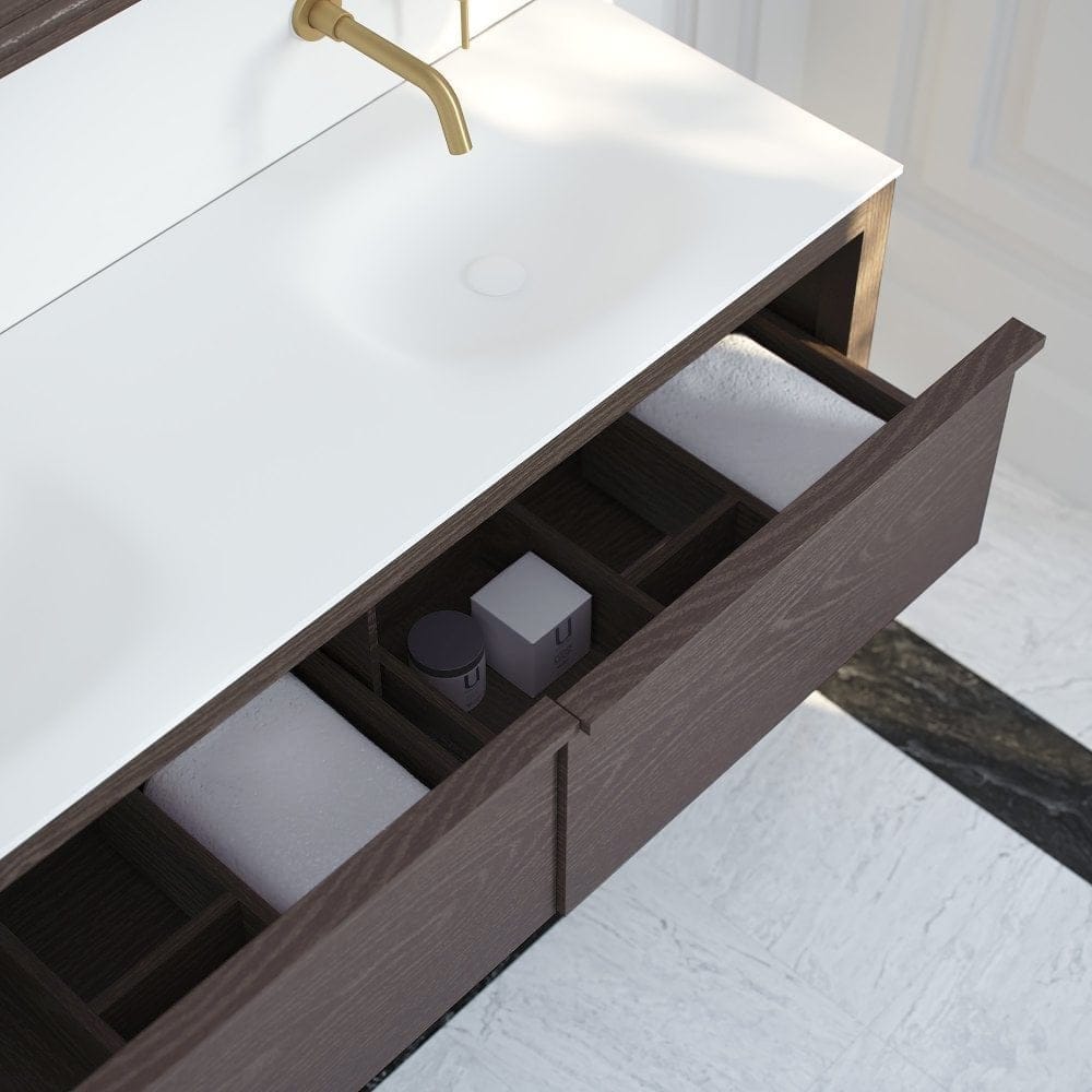 Деревянный двойной умывальник с ящиками LUSSO ARCH-00064798 - Вид №1