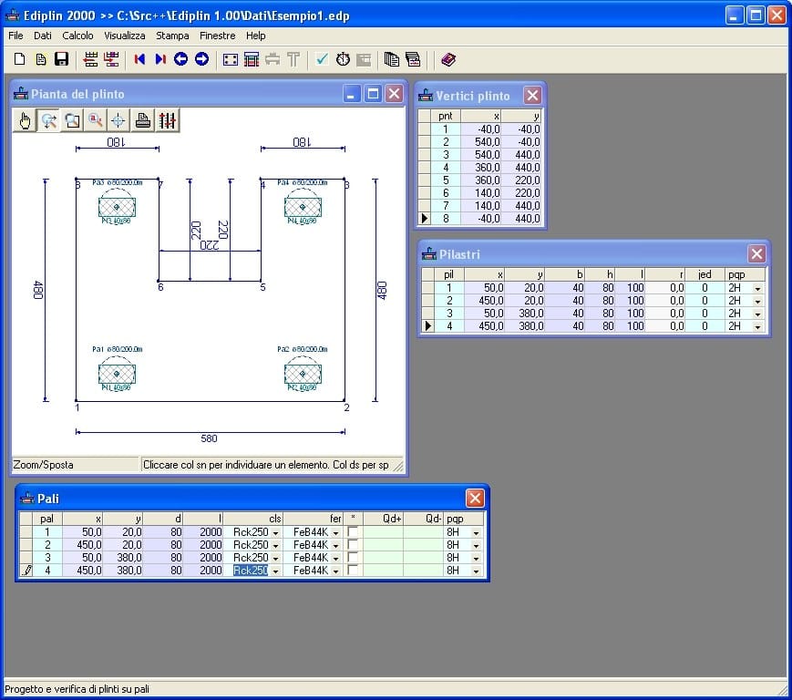 Проект поверхностных и свайных плинтусов NEWSOFT EDIPLIN ARCH-00032100 - Вид №20