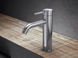 Radomonte Смеситель для раковины, однорычажный, настольный, из нержавеющей стали Toki Tki1