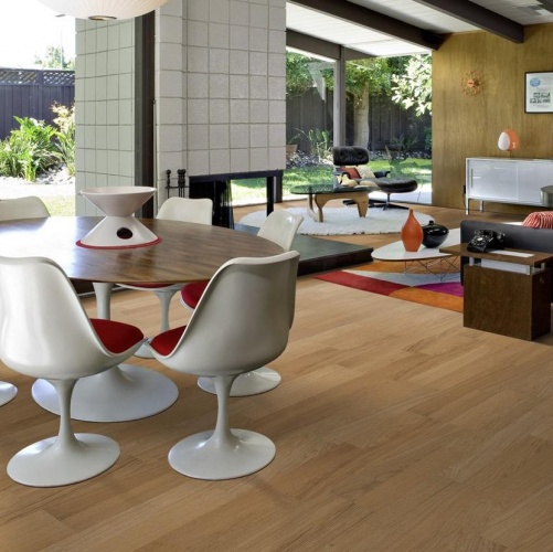 Паркетная доска Kahrs Дуб Бриз Линнея Полуматовая Брашированная 2600200568 - Вид №17