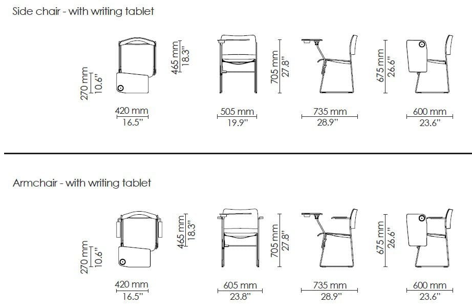 Стул для конференций с откидным верхом Howe 40/4 ARCH-00034699 - Вид №7