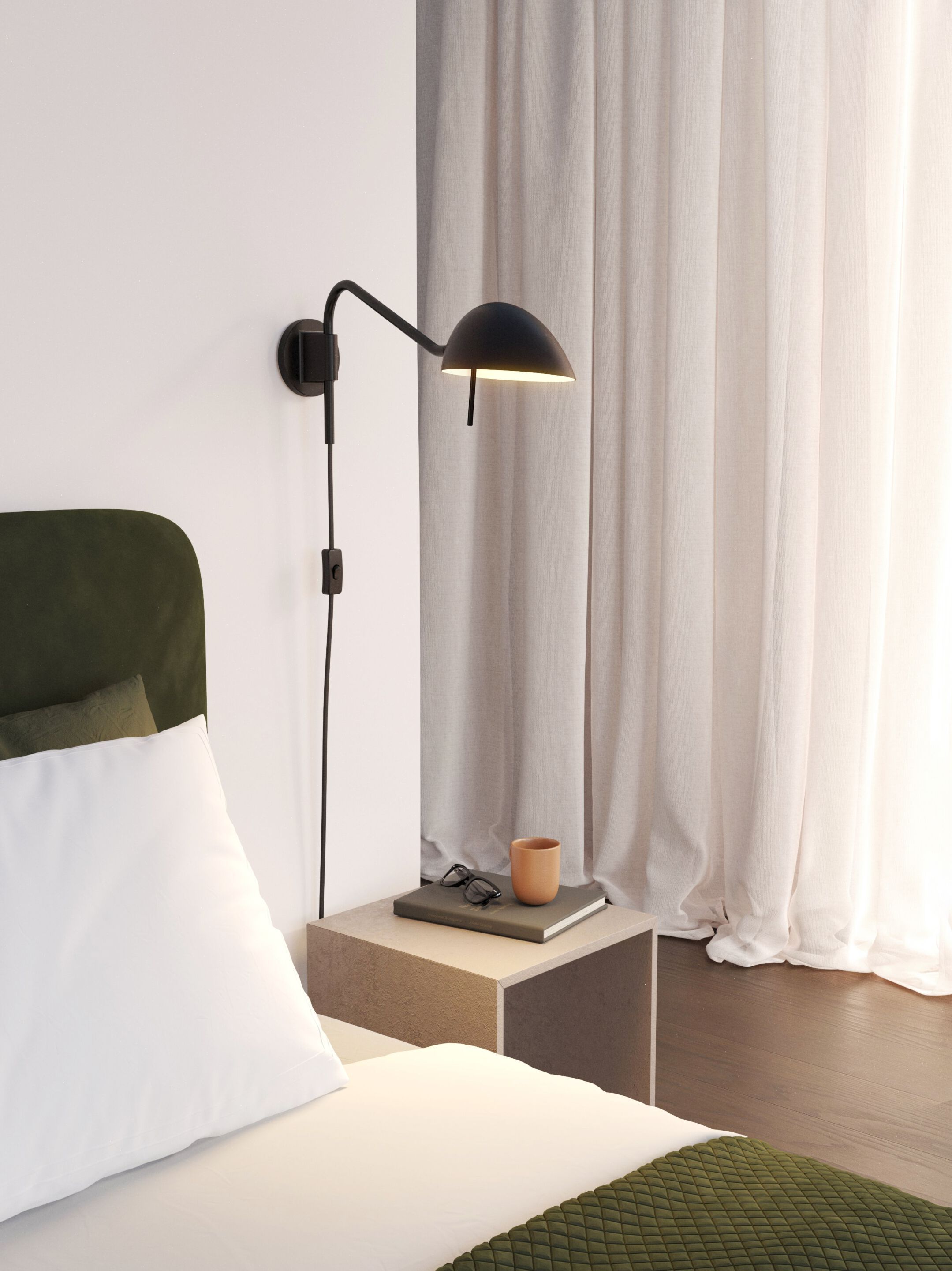 Регулируемый алюминиевый светодиодный настенный светильник Astro Lighting SERGE PLUG-IN ARCH-00021334 - Вид №1