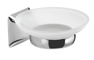 CE11(13) Gedy G-Cervino, настенная стеклянная мыльница, цвет хром