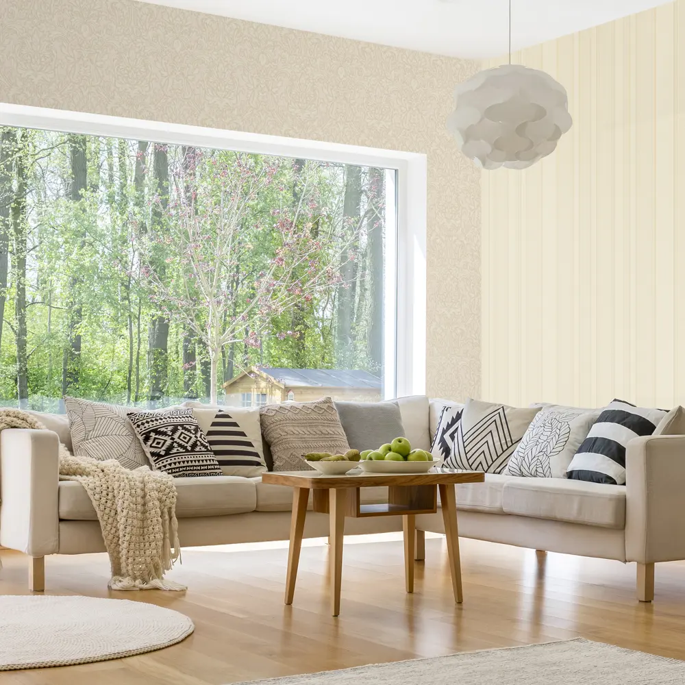 Обои флизелиновые Euro Decor Adele бежевые 1.06 м 3782-3 82104793 STLM-2040338 - Вид №3
