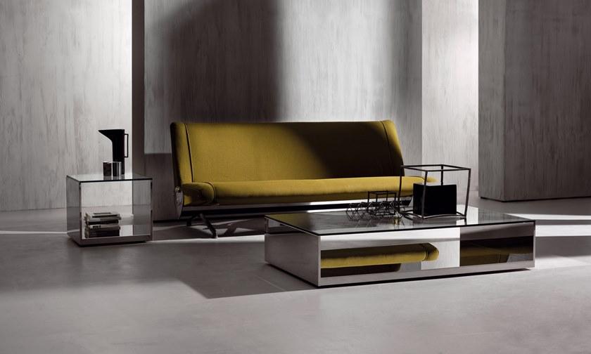 ACERBIS Квадратный журнальный столик из нержавеющей стали и хрусталя sun-id-1407944 - Вид №1