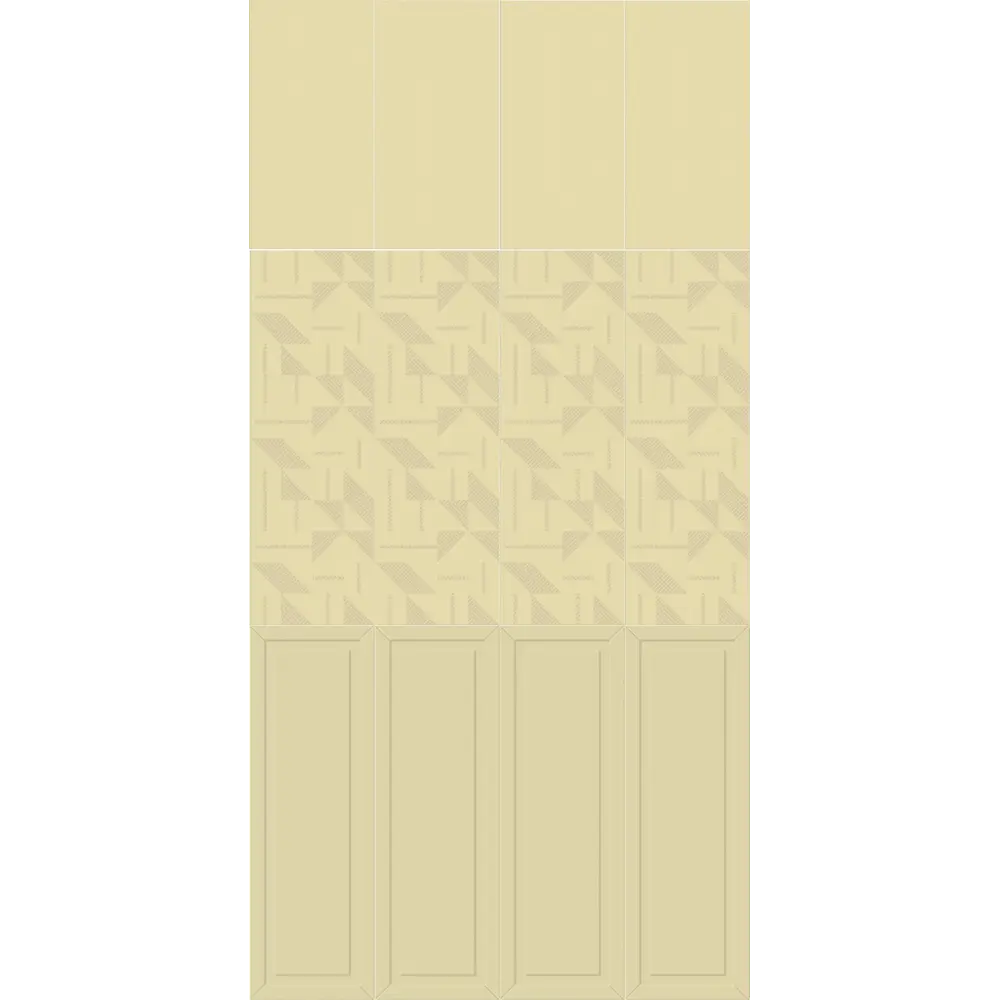 Плитка настенная Керамин Сонет 3Д 75x25 см 1.69 м² цвет бежевый STLM-2115110 - Вид №9