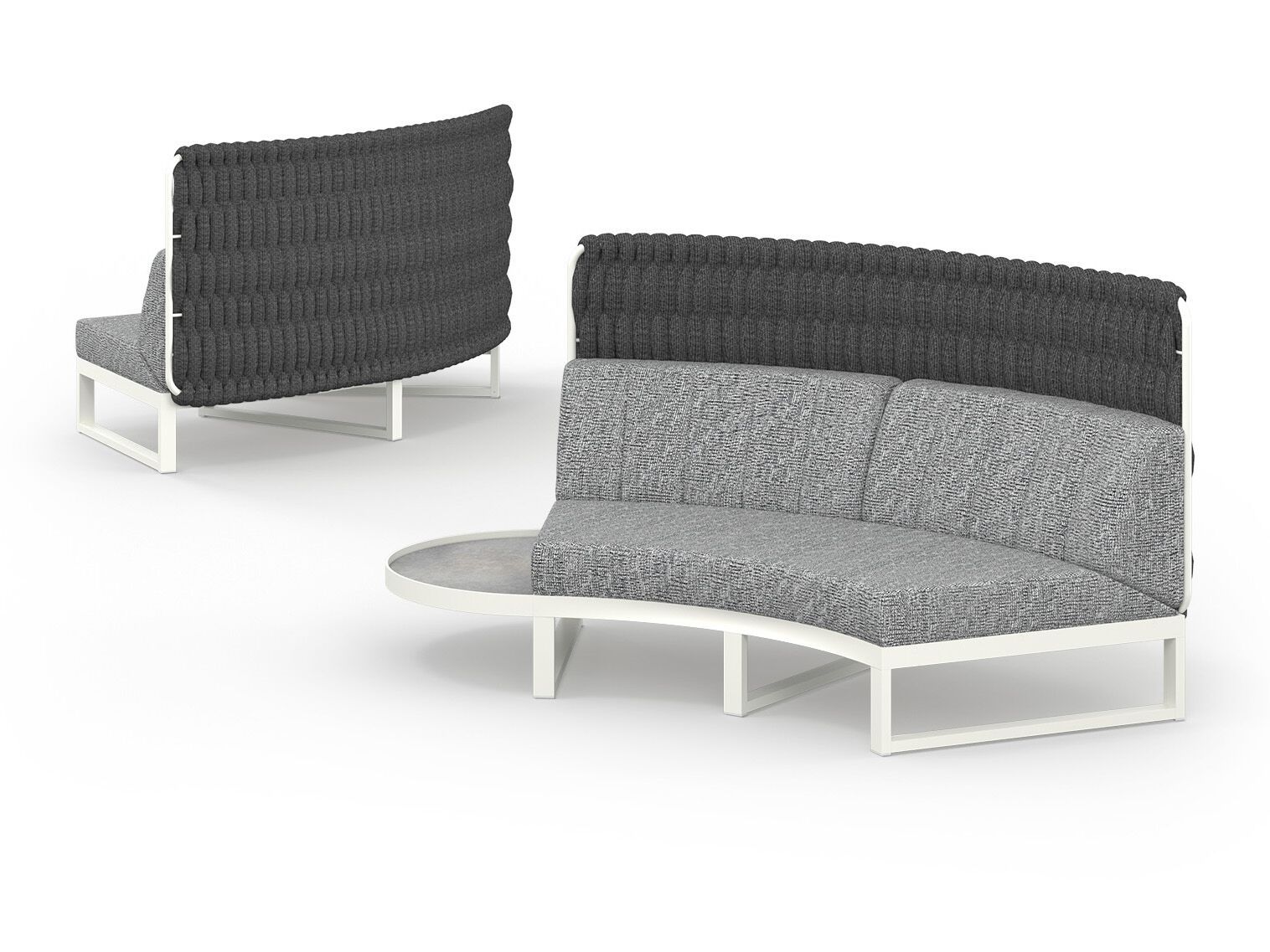 Модульный изогнутый садовый диван из ткани MAMAGREEN Munia ARCH-00141430 - Вид №11