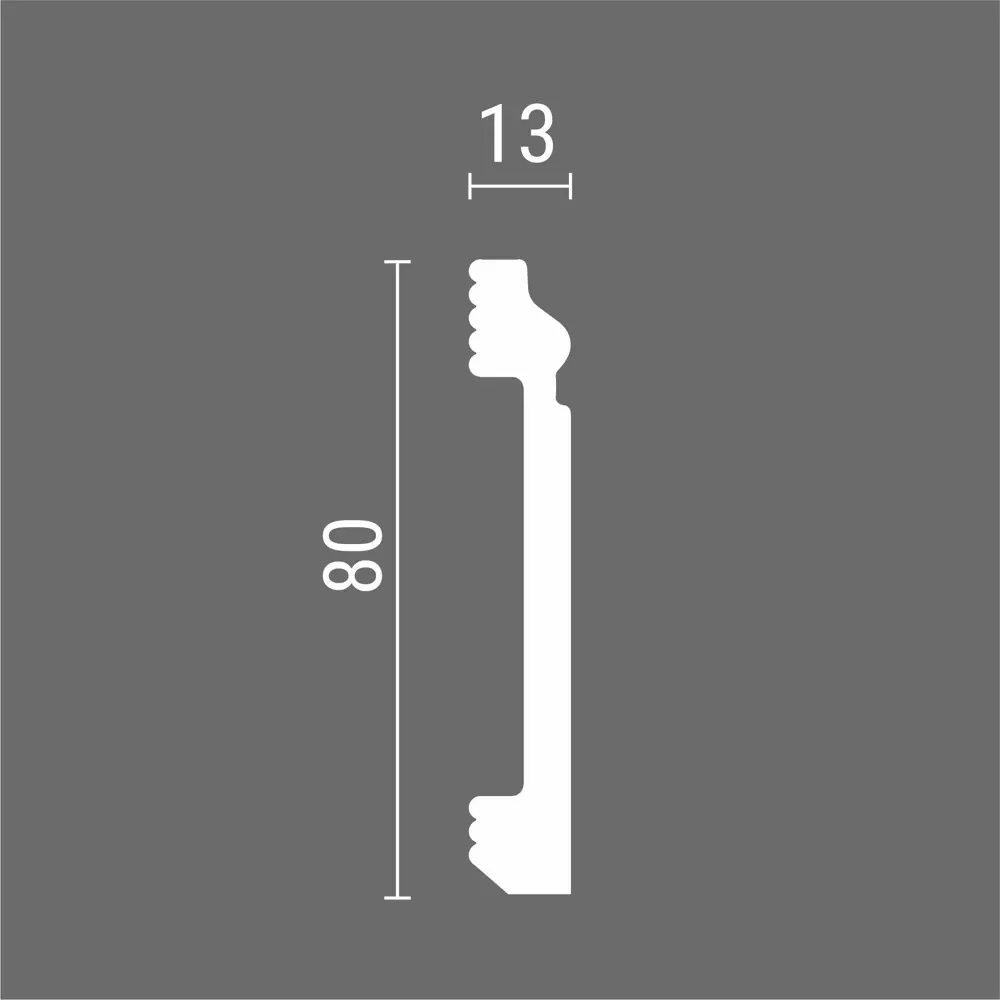 Santreyd Classic-1: Настенно-потолочный плинтус для безупречных стыков 89364733 STLM-1529234 - Вид №1