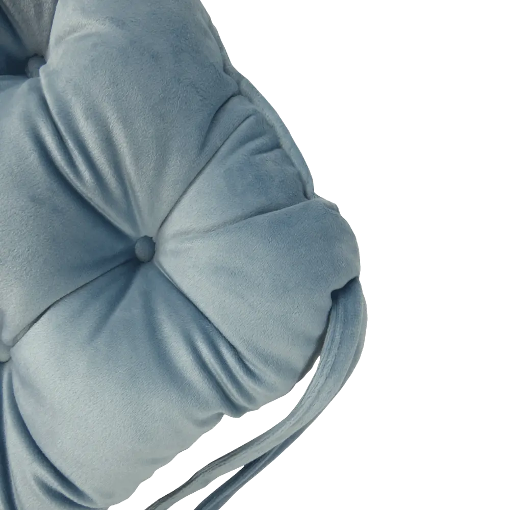 Подушка для стула Бархат 40x36 см цвет серо-голубой 82667221 STLM-2107161 Santreyd  - Вид №2