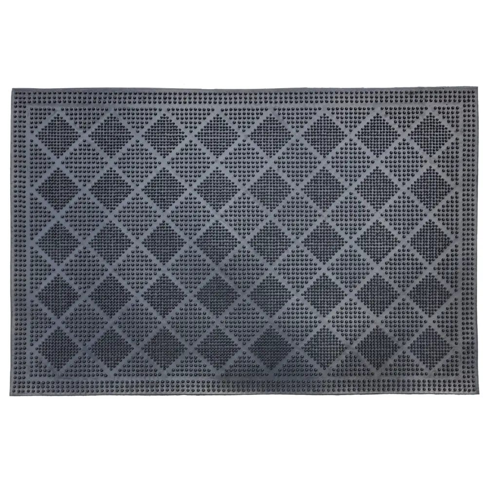 Коврик грязезащитный Mix Mat Rhomb 40x60 см резина цвет черный 89413975 STLM-2117589 Santreyd 